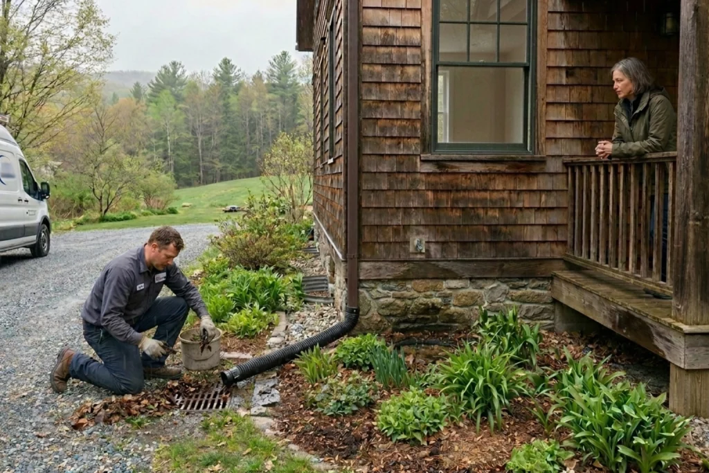 Spring plumbing check preventing summer water problems